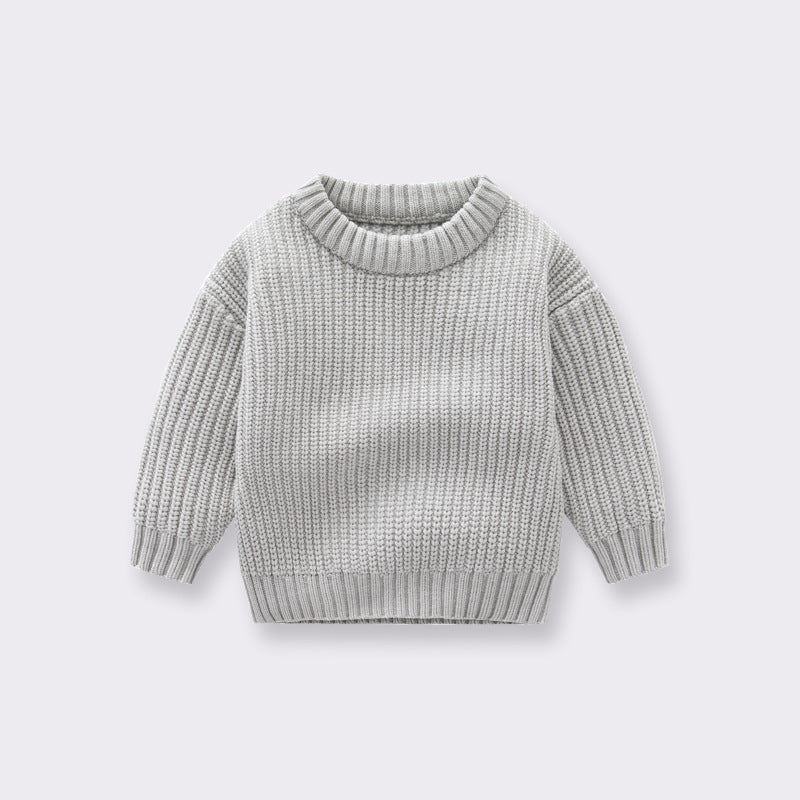 Baby Autumn And Winter Loose Knitted Sweater