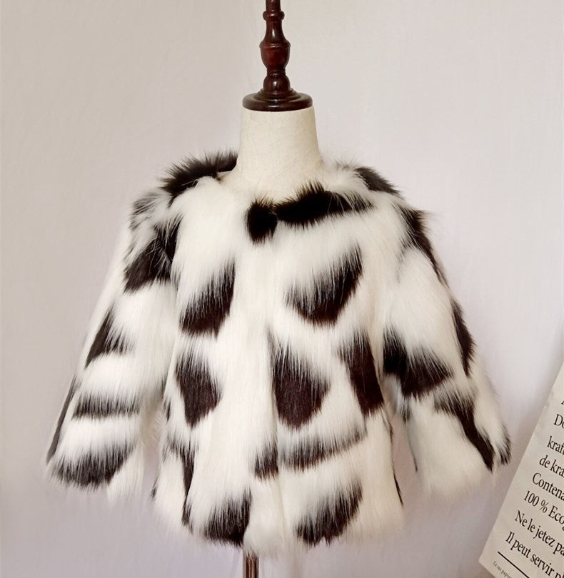 Fur coat for children