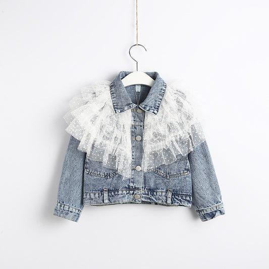 Girls Denim Jacket Autumn And Winter