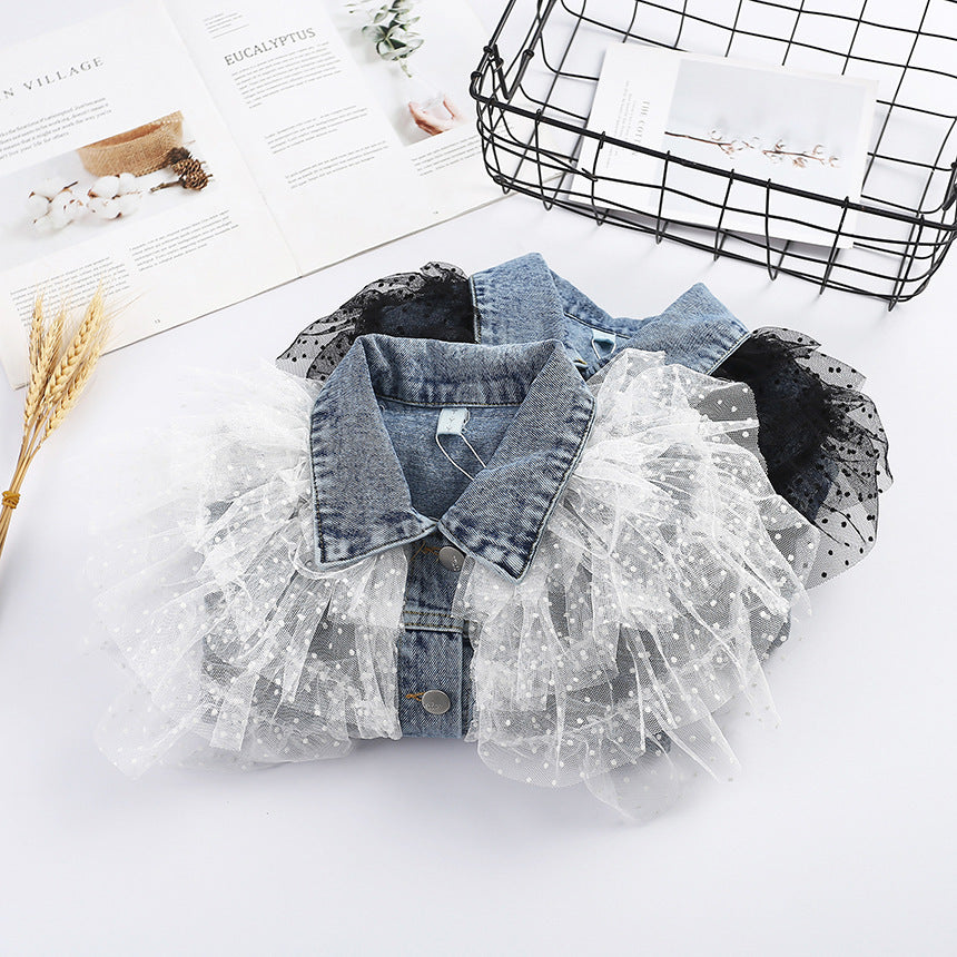 Girls Denim Jacket Autumn And Winter