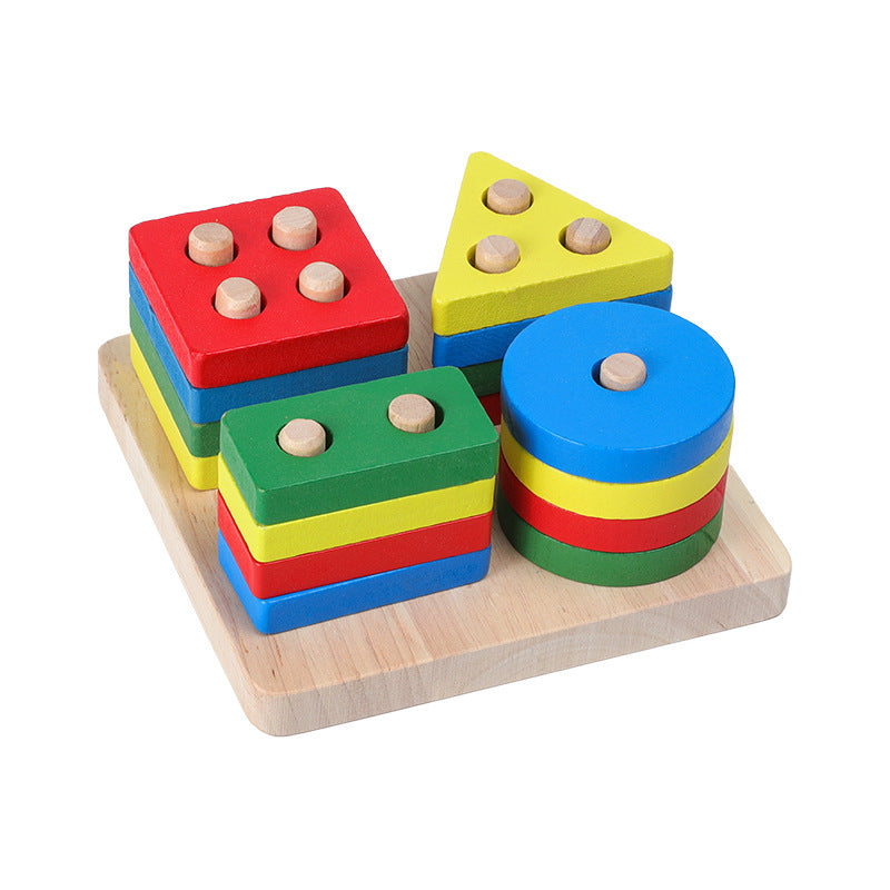 Wooden Educational Colorful Toys for  Babies- Kids