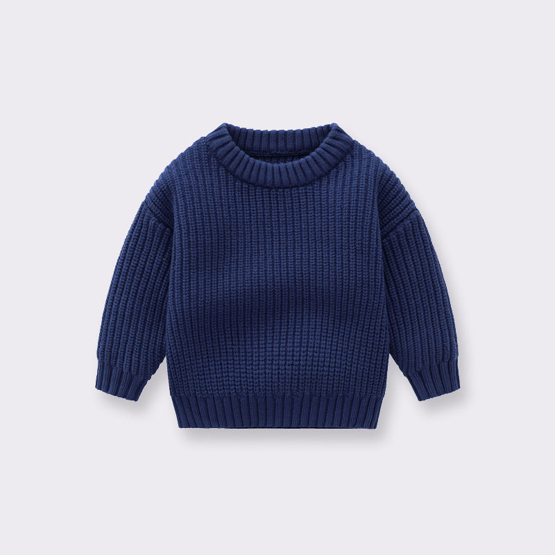 Baby Autumn And Winter Loose Knitted Sweater