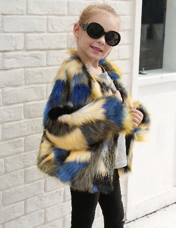 Fashionable  fur jacket for girls