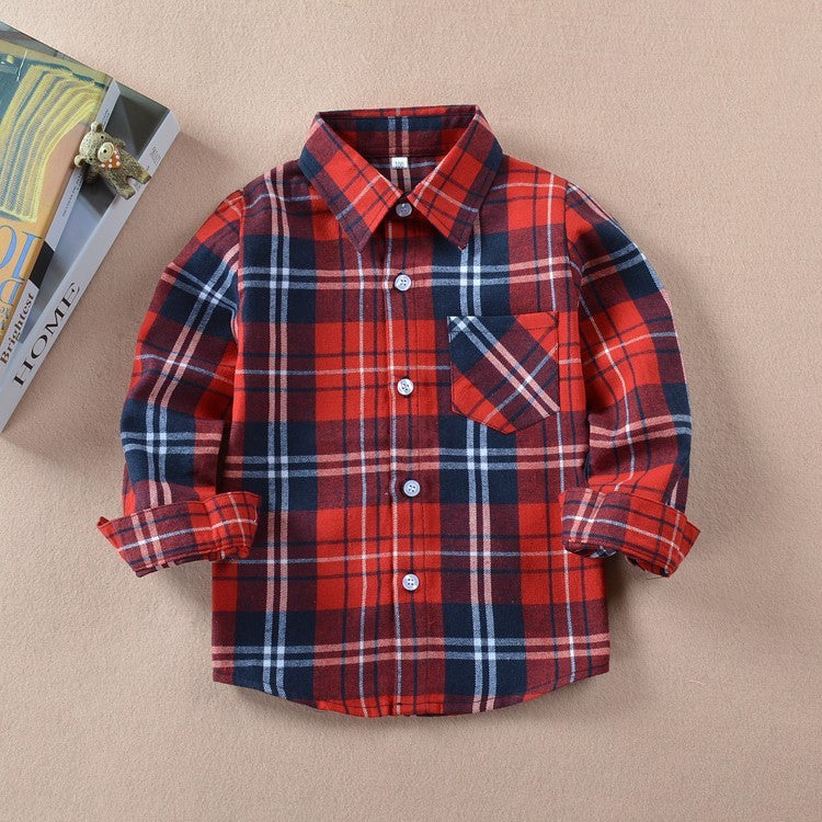 Boy's plaid shirt