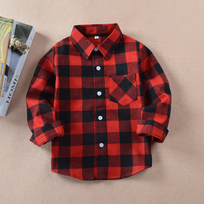 Boy's plaid shirt