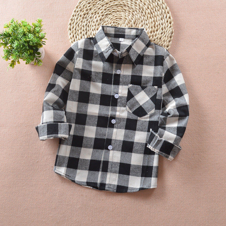 Boy's plaid shirt