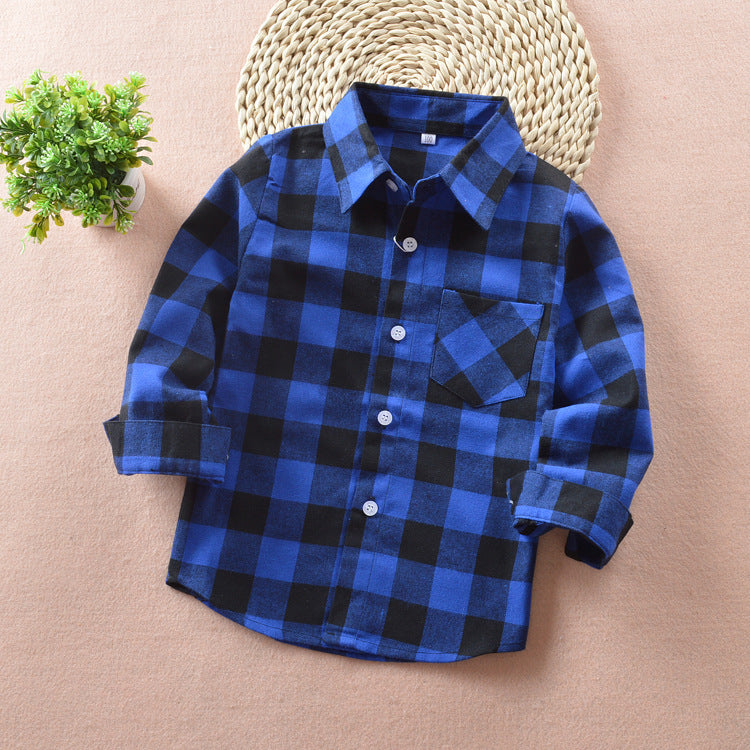 Boy's plaid shirt