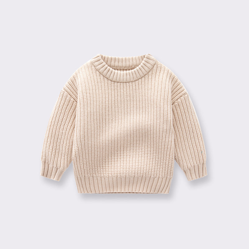 Baby Autumn And Winter Loose Knitted Sweater