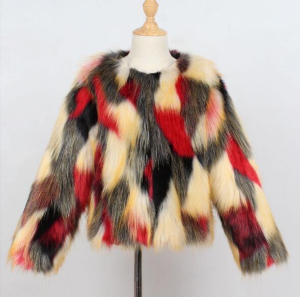 Fashionable  fur jacket for girls