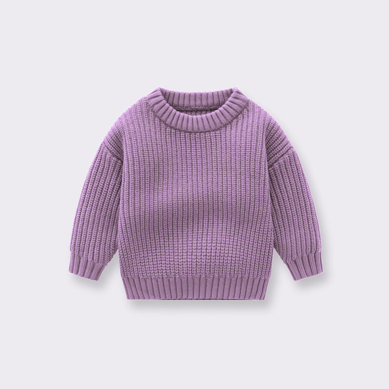 Baby Autumn And Winter Loose Knitted Sweater